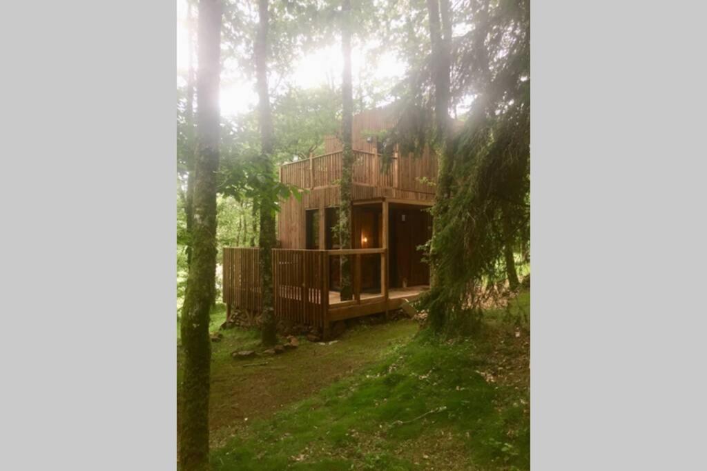 Adorable Cabane Dans Un Espace Boise Saint-Junien Exterior photo